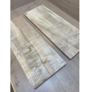 Клён Американский Волнистый заготовка на топ Смешанный А Волна АА 19х195х500 мм - 2 шт. (книжкой) АКЦИЯ-7