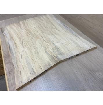 Клён Американский Волнистый заготовка на топ Смешанный ААА Волна АА 20х220-210х530 мм - 2 шт. (книжкой) АКЦИЯ-8