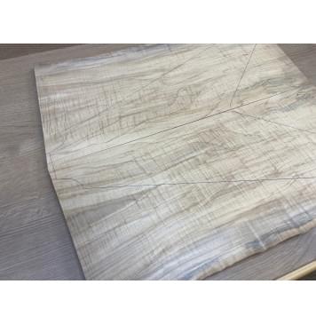 Клён Американский Волнистый заготовка на топ Смешанный ААА Волна АА 20х220-210х530 мм - 2 шт. (книжкой) АКЦИЯ-7