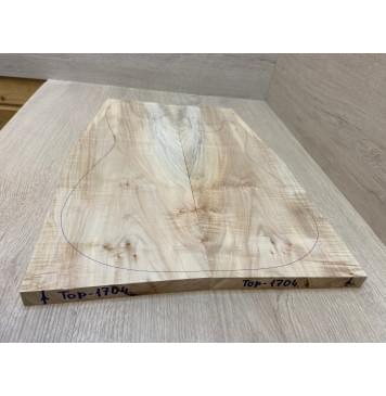 Клён Американский заготовка на топ Смешанный А 18х176-140х475 мм - 2 шт. (книжкой) АКЦИЯ-1