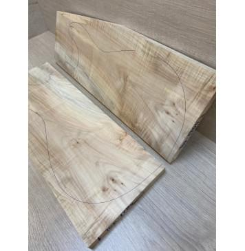 Клён Американский заготовка на топ Смешанный А 18х176-140х475 мм - 2 шт. (книжкой) АКЦИЯ-7