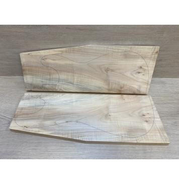 Клён Американский заготовка на топ Смешанный А 18х176-140х475 мм - 2 шт. (книжкой) АКЦИЯ-6