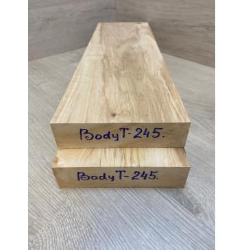 Ольха Волнистая заготовка корпуса для Тревел гитары Тангент АА Волна А 38.5х153х515-505 мм - 2 шт (АКЦИЯ)-12