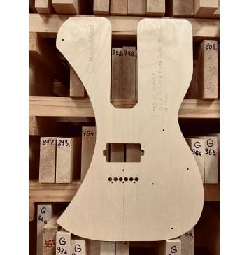 Mayones Duvell 6, Hipshot 6 String Fixed Guitar Bridge, 24 Frets, полный комплект для фрезеровки гитары, фанера 8мм Mayones Duvell 6, Hipshot 6 String Fixed Guitar Bridge, 24 Frets, полный комплект для фрезеровки гитары, фанера 8мм-1