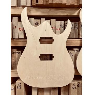 Mayones Duvell 6, Hipshot 6 String Fixed Guitar Bridge, 24 Frets, полный комплект для фрезеровки гитары, фанера 8мм Mayones Duvell 6, Hipshot 6 String Fixed Guitar Bridge, 24 Frets, полный комплект для фрезеровки гитары, фанера 8мм-4