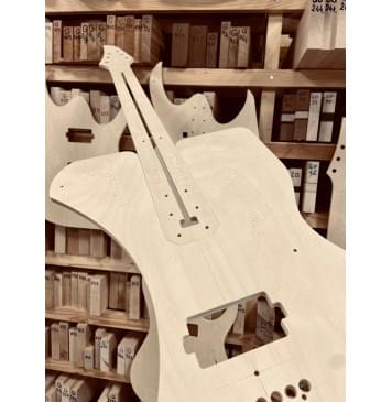 Mayones Duvell 6, Hipshot 6 String Fixed Guitar Bridge, 24 Frets, полный комплект для фрезеровки гитары, фанера 8мм Mayones Duvell 6, Hipshot 6 String Fixed Guitar Bridge, 24 Frets, полный комплект для фрезеровки гитары, фанера 8мм-7