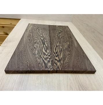 Венге заготовка на топ Смешанный АА 19х190-185х535 мм - 2шт. (книжкой) Венге заготовка на топ Смешанный АА 19х190-185х535 мм - 2шт. (книжкой)-1