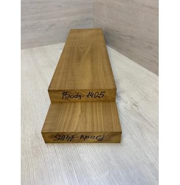 Клён Печёный 180 гр заготовка корпуса Тангент АА 40х170х535-522 мм (2шт)-7