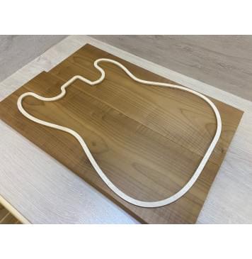 Клён Печёный 180 гр заготовка корпуса Тангент АА 44х177х535-522 мм (2шт)-1