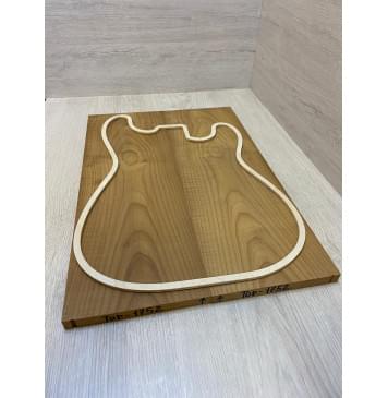 Клён Белый Печёный 180гр заготовка на топ Тангент АА 17х174х510 мм - 2шт (книжкой)-2