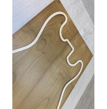 Клён Белый Печёный 180гр заготовка на топ Тангент АА 17х174х510 мм - 2шт (книжкой)-3