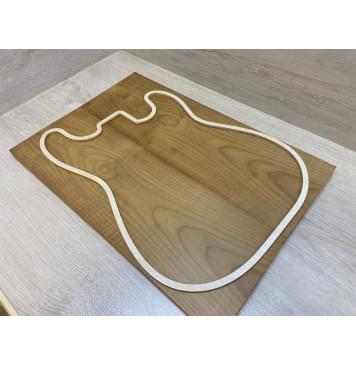 Клён Белый Печёный 180гр заготовка на топ Тангент АА 17х174х510 мм - 2шт (книжкой)-7