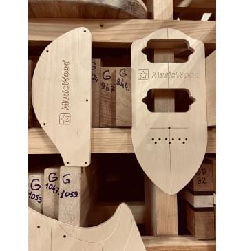 Music Man Majesty 6-String, Hipshot 6-String Fixed, Bolt-on, 24 лада, полный комплект для фрезеровки гитары, фанера 8мм-5