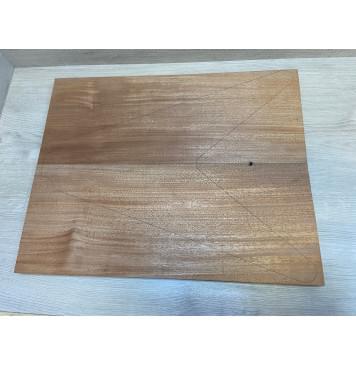 Махагон Кая заготовка на топ Радиал АА 20х222х560 мм - 2 шт. (книжкой) АКЦИЯ-0