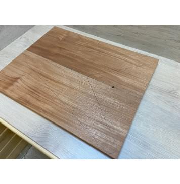 Махагон Кая заготовка на топ Радиал АА 20х222х560 мм - 2 шт. (книжкой) АКЦИЯ-2