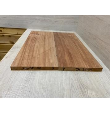 Махагон Кая заготовка на топ Радиал АА 20х222х560 мм - 2 шт. (книжкой) АКЦИЯ-1