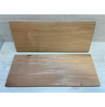 Махагон Кая заготовка на топ Радиал АА 20х222х560 мм - 2 шт. (книжкой) АКЦИЯ-8