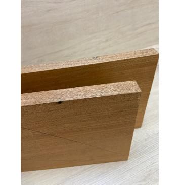 Махагон Кая заготовка на топ Радиал АА 20х222х560 мм - 2 шт. (книжкой) АКЦИЯ-4