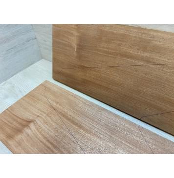 Махагон Кая заготовка на топ Радиал АА 20х222х560 мм - 2 шт. (книжкой) АКЦИЯ-10