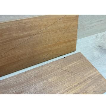 Махагон Кая заготовка на топ Радиал АА 20х222х560 мм - 2 шт. (книжкой) АКЦИЯ-11