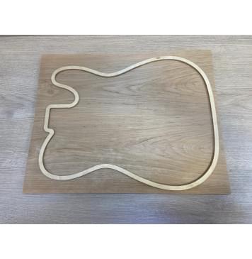 Ольха заготовка на топ Тангент ААА 17х182х455 мм - 2 шт. (книжкой) Ольха заготовка на топ Тангент ААА 17х182х455 мм - 2 шт. (книжкой)-0