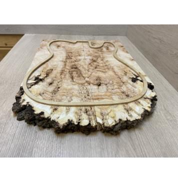 Тополь Белолистка Кап заготовка на топ под заливку Смешанный ААА 25х180х475-400 мм - 2шт.(книжкой)-6