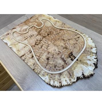 Тополь Белолистка Кап заготовка на топ под заливку Смешанный ААА 24х205-195х560-460 мм - 2шт.(книжкой)-4