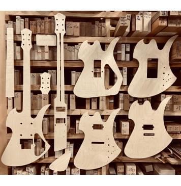 B.C. Rich Guitars Mockingbird LEGACY ST, Schaller Floyd Rose Tremolo, 24,75", Neck-Thru, 24 лада, полный комплект для фрезеровки гитары, фанера 8мм-0