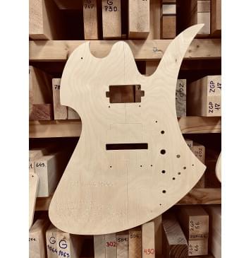 B.C. Rich Guitars Mockingbird LEGACY ST, Schaller Floyd Rose Tremolo, 24,75", Neck-Thru, 24 лада, полный комплект для фрезеровки гитары, фанера 8мм-4