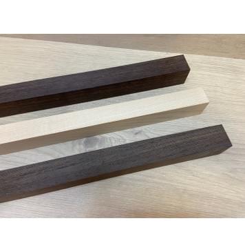 Венге/Клен Белый/Венге заготовка для переклеенного грифа безголовой гитары Радиал ААА 36х(32-27-32)х610 мм - из 3х частей-2