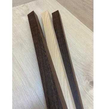 Венге/Клен Белый/Венге заготовка для переклеенного грифа безголовой гитары Радиал ААА 36х(32-27-32)х610 мм - из 3х частей-10