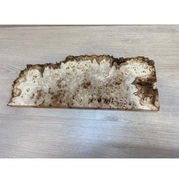 Тополь Кап заготовка на топ под заливку Смешанный ААА 29х180х460 мм - 1 шт (под распил)-6