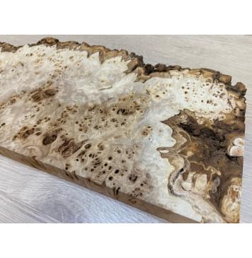 Тополь Кап заготовка на топ под заливку Смешанный ААА 29х180х460 мм - 1 шт (под распил)-7