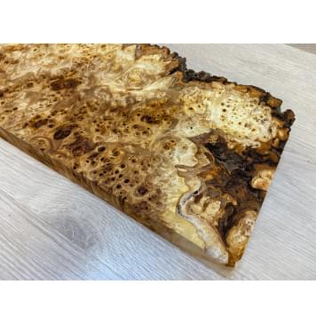 Тополь Кап заготовка на топ под заливку Смешанный ААА 29х180х460 мм - 1 шт (под распил)-8