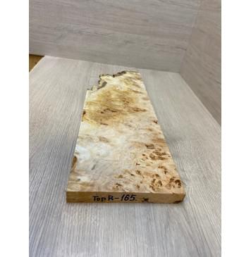 Тополь Белолистка Кап заготовка на топ под заливку Смешанный АА 22х183х500 мм - 1шт (под распил)-3