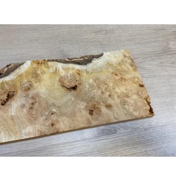 Тополь Белолистка Кап заготовка на топ для Тревел гитары под заливку Смешанный АА 17х190-184х470-280 мм - 1шт (под распил)-3