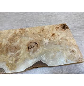 Тополь Белолистка Кап заготовка на топ для Тревел гитары под заливку Смешанный АА 17х190-184х470-280 мм - 1шт (под распил)-8