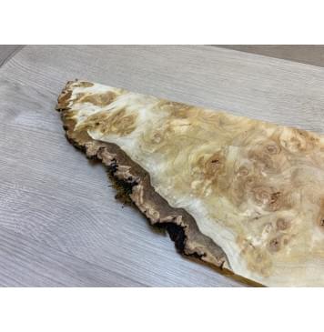 Тополь Белолистка Кап заготовка на топ для Тревел гитары под заливку Смешанный АА 17х190-184х470-280 мм - 1шт (под распил)-10