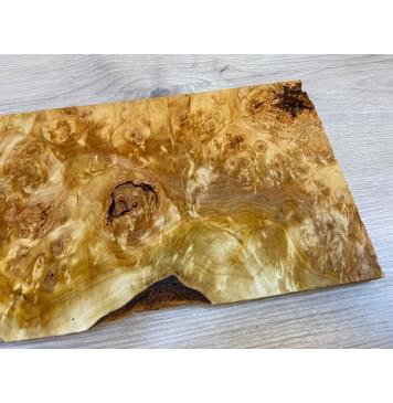 Тополь Белолистка Кап заготовка на топ для Тревел гитары под заливку Смешанный АА 17х190-184х470-280 мм - 1шт (под распил)-13