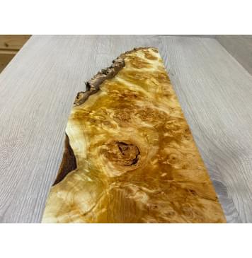 Тополь Белолистка Кап заготовка на топ для Тревел гитары под заливку Смешанный АА 17х190-184х470-280 мм - 1шт (под распил)-11