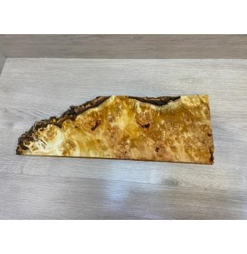 Тополь Белолистка Кап заготовка на топ для Тревел гитары под заливку Смешанный АА 17х190-184х470-280 мм - 1шт (под распил)-16