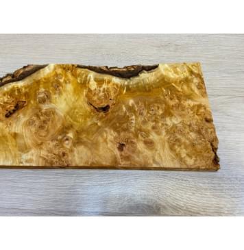 Тополь Белолистка Кап заготовка на топ для Тревел гитары под заливку Смешанный АА 17х190-184х470-280 мм - 1шт (под распил)-15