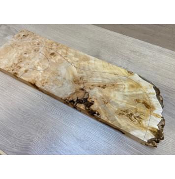 Тополь Белолистка Кап заготовка на топ под заливку Смешанный АА 28х193-188х550 мм - 1шт (под распил)-9