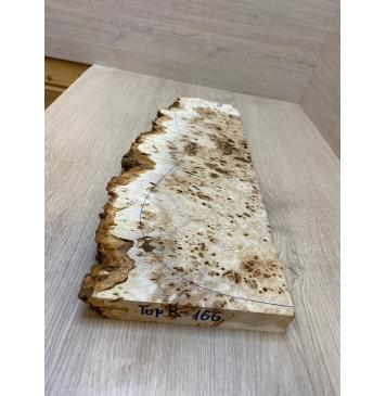 Тополь Кап заготовка на топ под заливку Смешанный ААА 28х180х480 мм - 1шт (под распил)-3