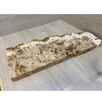 Тополь Кап заготовка на топ под заливку Смешанный ААА 28х180х480 мм - 1шт (под распил)-4