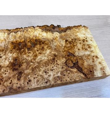 Тополь Кап заготовка на топ под заливку Смешанный ААА 28х180х480 мм - 1шт (под распил)-9