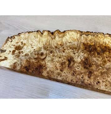 Тополь Кап заготовка на топ под заливку Смешанный ААА 28х180х480 мм - 1шт (под распил)-11