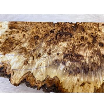 Тополь Кап заготовка на топ под заливку Смешанный ААА 28х180х480 мм - 1шт (под распил)-12