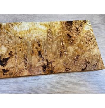 Тополь Белолистка Кап заготовка на топ под заливку Смешанный ААА 33х187-182х600-460 мм - 1шт (под распил)-11