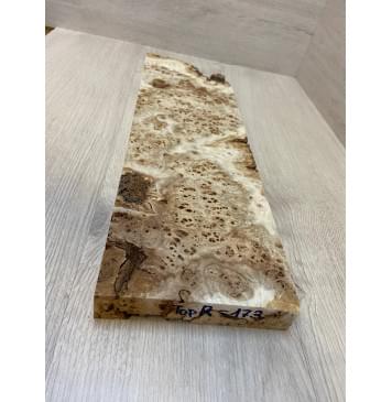 Тополь Кап заготовка на топ под заливку Смешанный ААА 31х160х460 мм - 1шт (под распил)-3